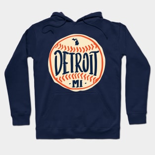 Detroit Michigan Hand Drawn Script Design Hoodie